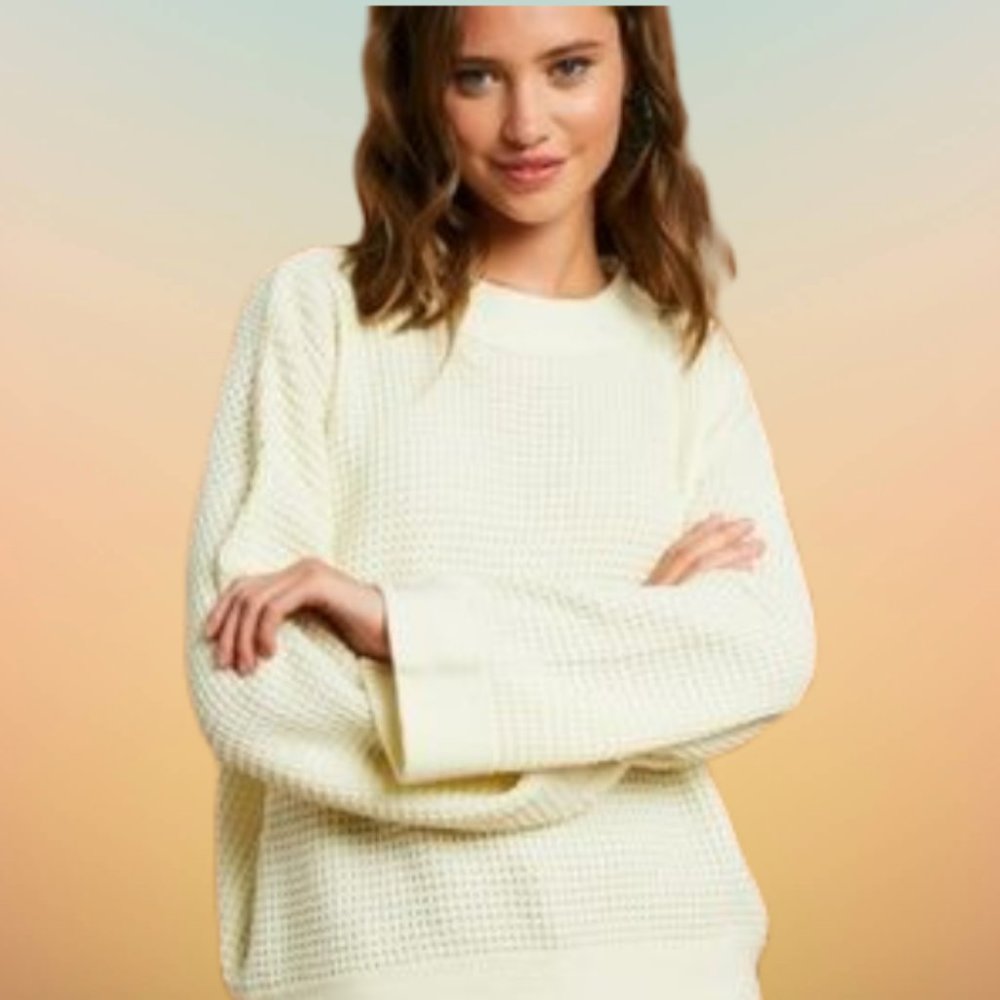 NWT Waffle Knit Sweater
